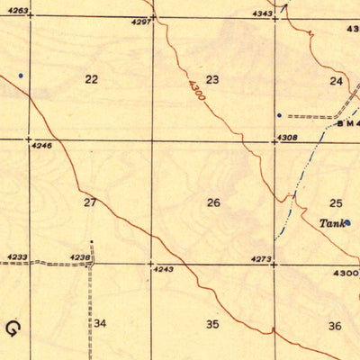 United States Geological Survey Willcox, AZ (1943, 62500-Scale) digital map