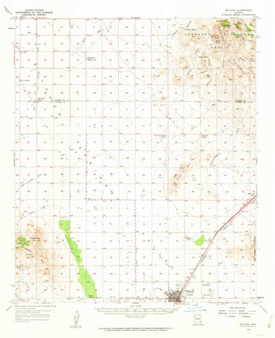 United States Geological Survey Willcox, AZ (1958, 62500-Scale) digital map