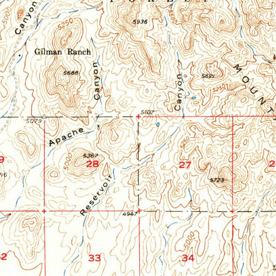 United States Geological Survey Willcox, AZ (1958, 62500-Scale) digital map