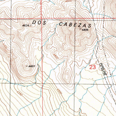 United States Geological Survey Willcox North, AZ (1996, 24000-Scale) digital map