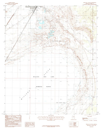United States Geological Survey Willcox South, AZ (1985, 24000-Scale) digital map