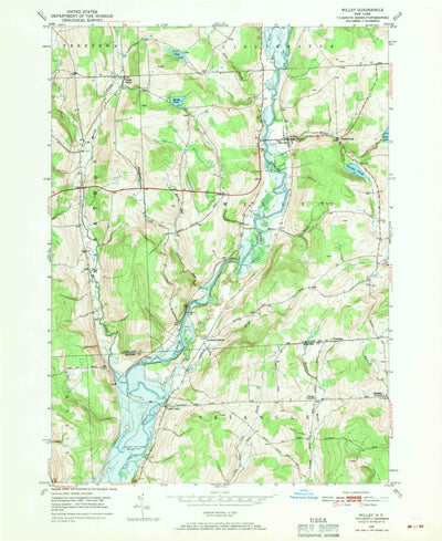 United States Geological Survey Willet, NY (1949, 24000-Scale) digital map