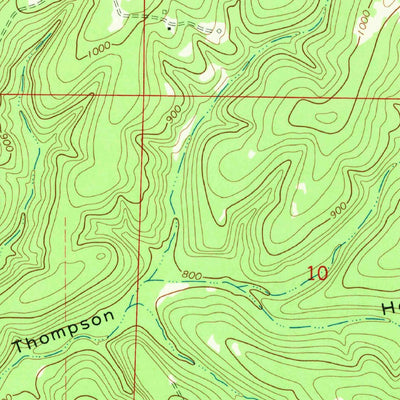 United States Geological Survey Willhoit, MO (1968, 24000-Scale) digital map