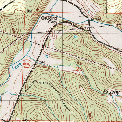 United States Geological Survey Willhoit, MO (2004, 24000-Scale) digital map