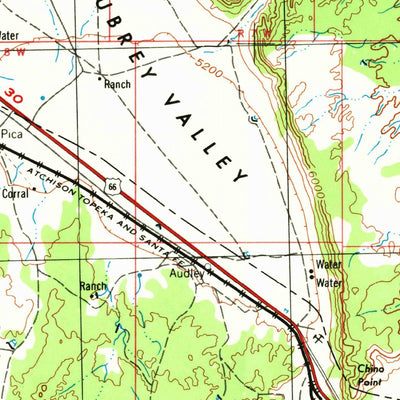 United States Geological Survey Williams, AZ (1954, 250000-Scale) digital map