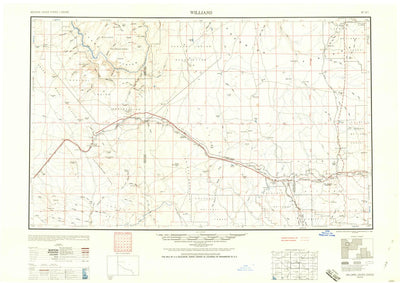 United States Geological Survey Williams, AZ (1960, 250000-Scale) digital map