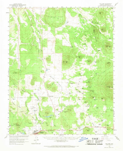 United States Geological Survey Williams, AZ (1960, 62500-Scale) digital map