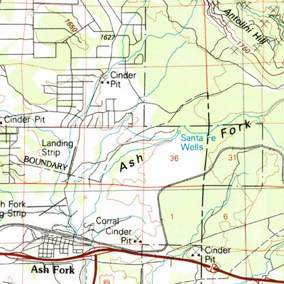 United States Geological Survey Williams, AZ (1983, 100000-Scale) digital map