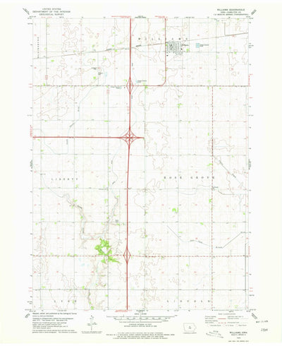 United States Geological Survey Williams, IA (1978, 24000-Scale) digital map
