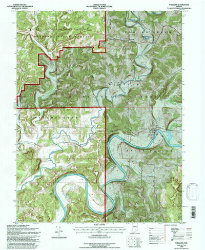United States Geological Survey Williams, IN (1993, 24000-Scale) digital map