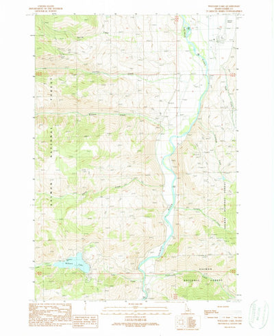 United States Geological Survey Williams Lake, ID (1989, 24000-Scale) digital map