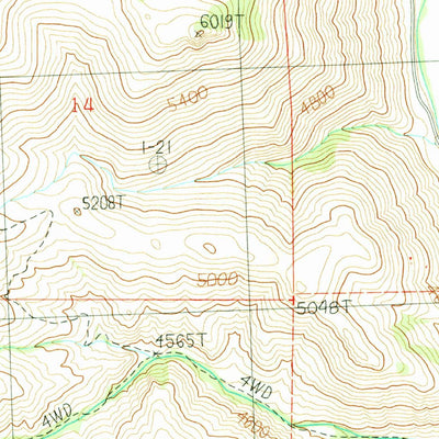 United States Geological Survey Williams Lake, ID (1989, 24000-Scale) digital map