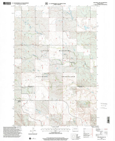 United States Geological Survey Williams Lake, ND (1997, 24000-Scale) digital map