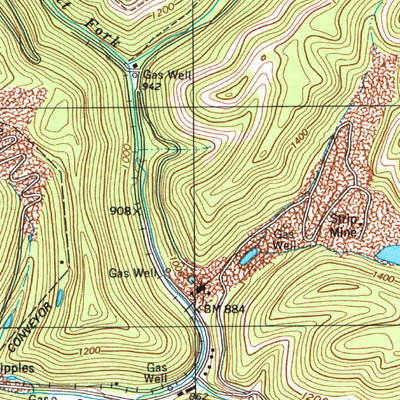 United States Geological Survey Williams Mountain, WV (1996, 24000-Scale) digital map