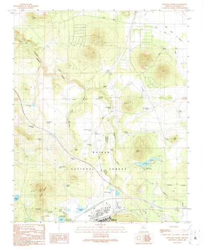 United States Geological Survey Williams North, AZ (1989, 24000-Scale) digital map