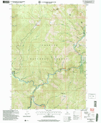 United States Geological Survey Williams Peak, ID (2004, 24000-Scale) digital map
