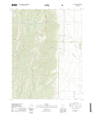 United States Geological Survey Williams Peak, UT (2023, 24000-Scale) digital map