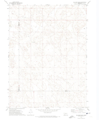 United States Geological Survey Williams Ranch, NE (1971, 24000-Scale) digital map