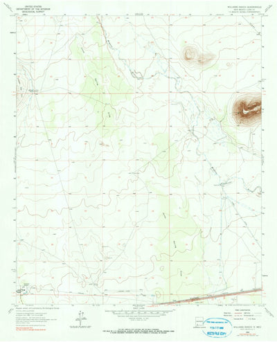 United States Geological Survey Williams Ranch, NM (1964, 24000-Scale) digital map