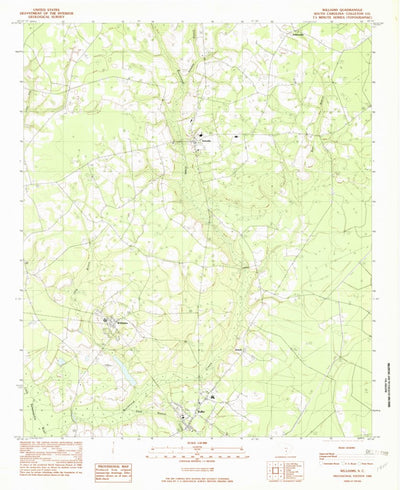United States Geological Survey Williams, SC (1982, 24000-Scale) digital map