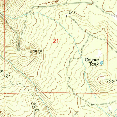 United States Geological Survey Williams South, AZ (1989, 24000-Scale) digital map