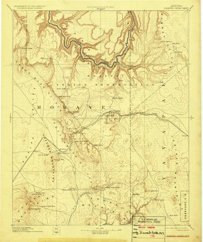 United States Geological Survey Williams W, AZ (1892, 250000-Scale) digital map