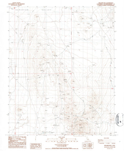 United States Geological Survey Williams Well, CA (1986, 24000-Scale) digital map