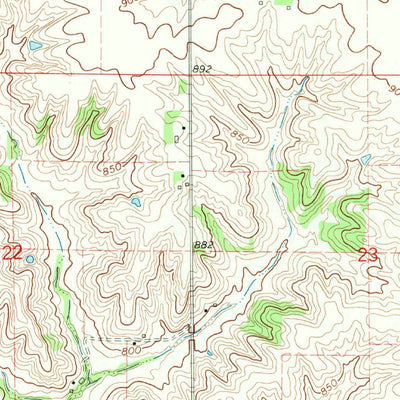 United States Geological Survey Williamsburg, IA (1968, 24000-Scale) digital map