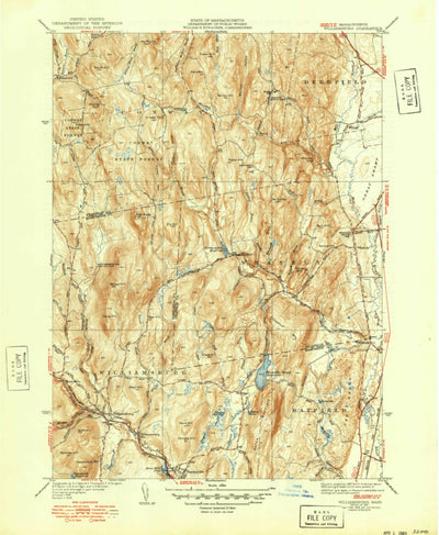 United States Geological Survey Williamsburg, MA (1941, 31680-Scale) digital map