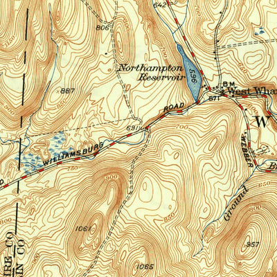United States Geological Survey Williamsburg, MA (1941, 31680-Scale) digital map