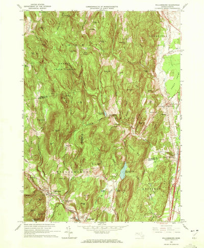 United States Geological Survey Williamsburg, MA (1964, 24000-Scale) digital map
