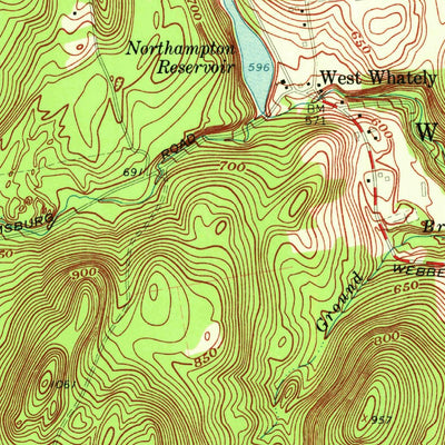United States Geological Survey Williamsburg, MA (1964, 24000-Scale) digital map