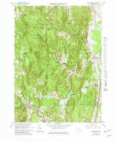 United States Geological Survey Williamsburg, MA (1964, 25000-Scale) digital map