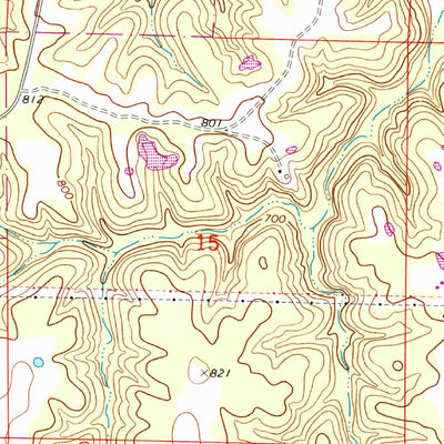 United States Geological Survey Williamsburg, MO (1973, 24000-Scale) digital map