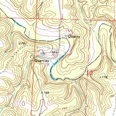 United States Geological Survey Williamsburg, MO (1973, 24000-Scale) digital map