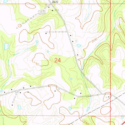 United States Geological Survey Williamsburg, MS (1974, 24000-Scale) digital map