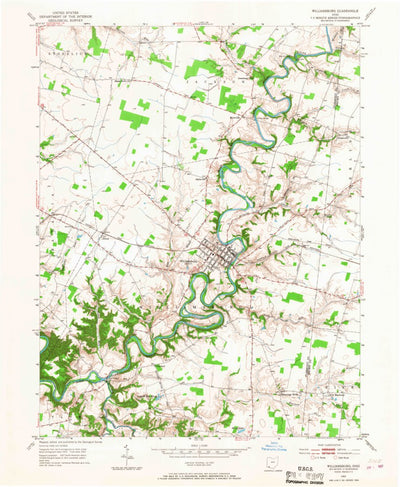 United States Geological Survey Williamsburg, OH (1953, 24000-Scale) digital map