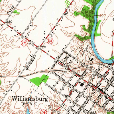 United States Geological Survey Williamsburg, OH (1953, 24000-Scale) digital map