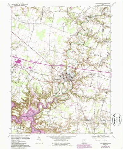 United States Geological Survey Williamsburg, OH (1968, 24000-Scale) digital map