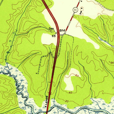 United States Geological Survey Williamsburg, VA (1952, 24000-Scale) digital map