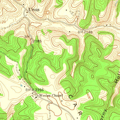 United States Geological Survey Williamsburg, WV (1972, 24000-Scale) digital map