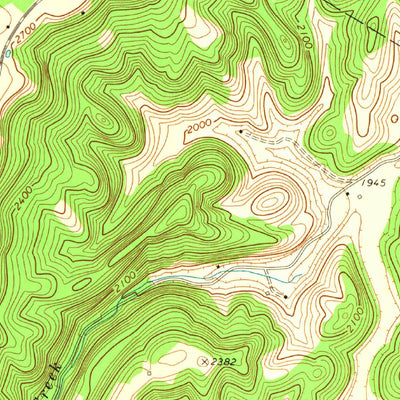 United States Geological Survey Williamsburg, WV (1972, 24000-Scale) digital map
