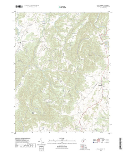United States Geological Survey Williamsburg, WV (2023, 24000-Scale) digital map
