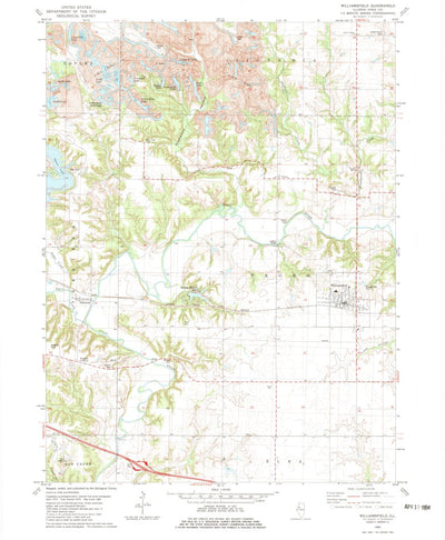 United States Geological Survey Williamsfield, IL (1982, 24000-Scale) digital map