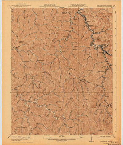 United States Geological Survey Williamson, KY-WV (1918, 62500-Scale) digital map