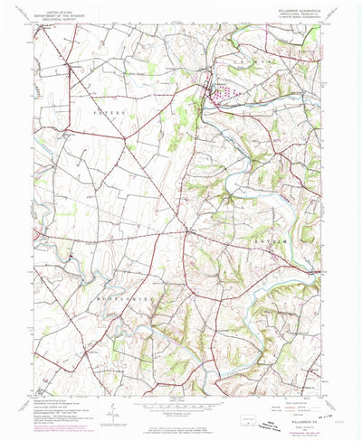 United States Geological Survey Williamson, PA (1944, 24000-Scale) digital map