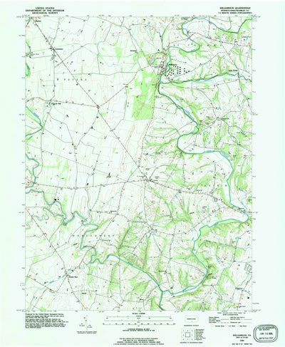 United States Geological Survey Williamson, PA (1990, 24000-Scale) digital map