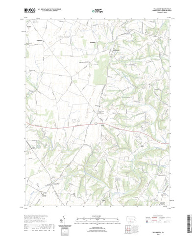 United States Geological Survey Williamson, PA (2023, 24000-Scale) digital map