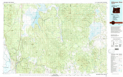 United States Geological Survey Williamson River, OR (1980, 100000-Scale) digital map