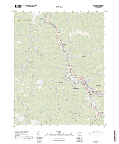 United States Geological Survey Williamson, WV (2023, 24000-Scale) digital map
